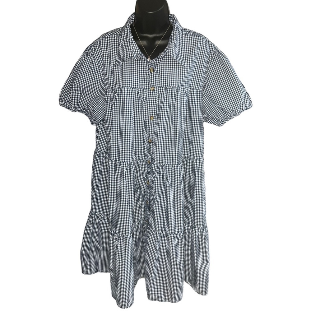 MPH Checkered Dress, Size 3XL